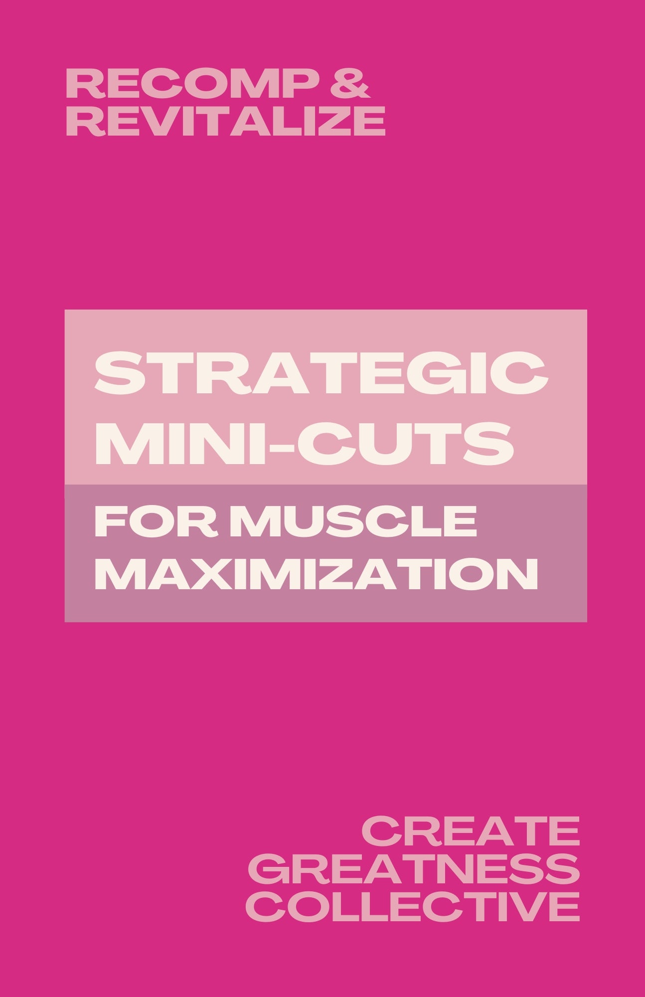 Strategic Mini-Cuts for Muscle Maximization